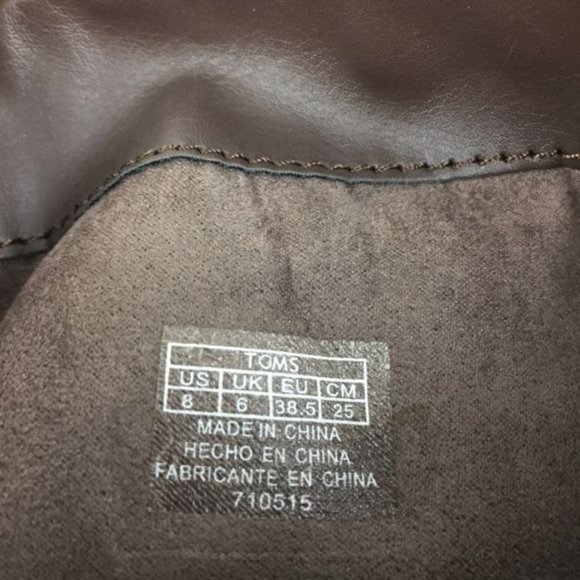 Toms Serra Sweater Slouchy Boot Brown Suede Leather Knit 8 - Picture 15 of 16